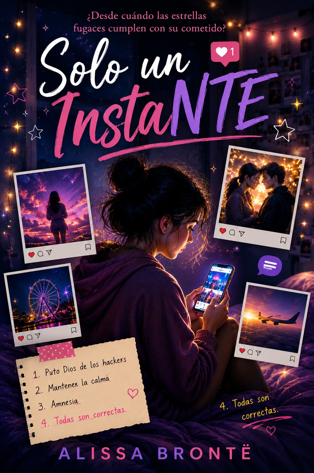 Portada de Solo un InstaNTE, de Alissa Brontë